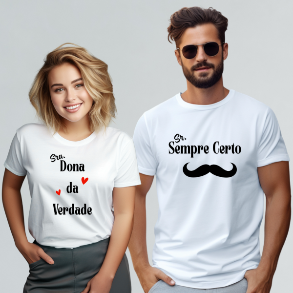Kit Casal Camiseta e Blusa - R129